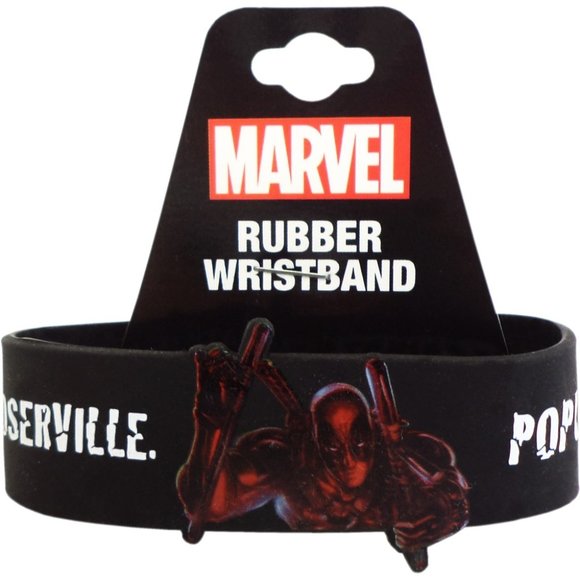Marvel Comics' Deadpool "Welcome To Loserville. Pop.: YOU!" Rubber Wristband - Picture 1 of 2